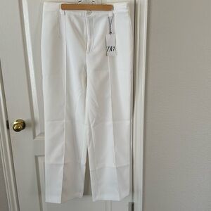 Zara White Tailored Pant.